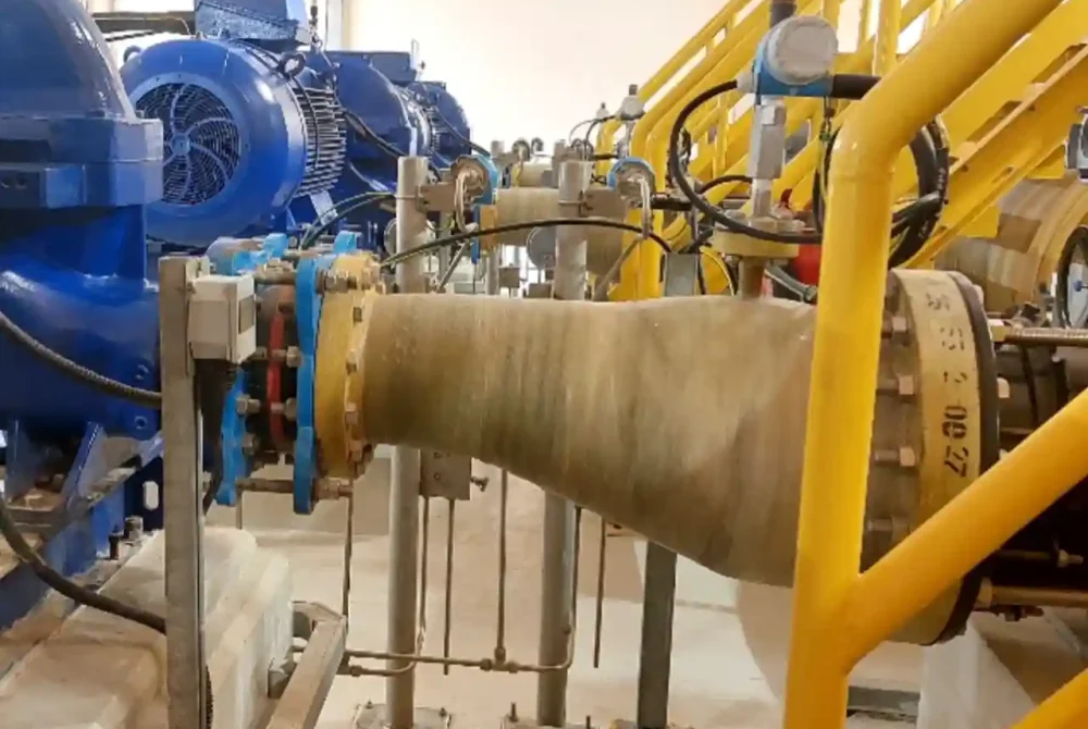 laser algnment for pump station