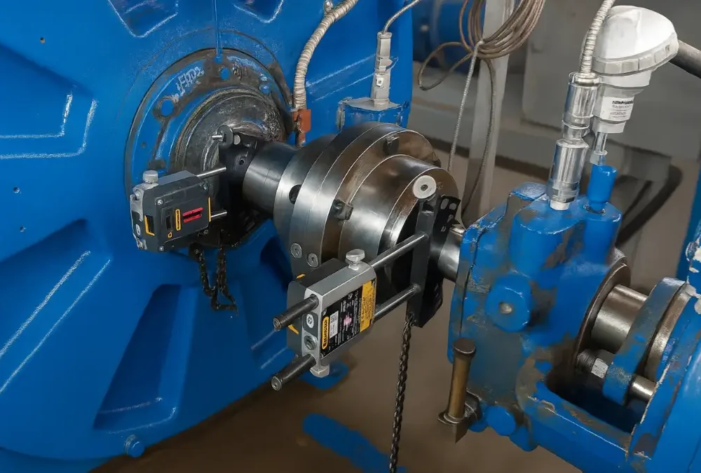 laser shaft alignment service for industrial machinery in UAE