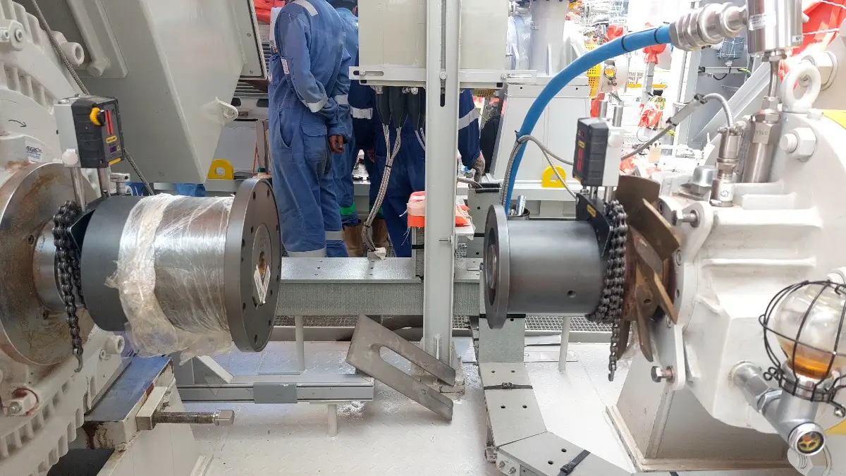 laser shaft alignment for pumps and motors used in UAE oil and gas applications